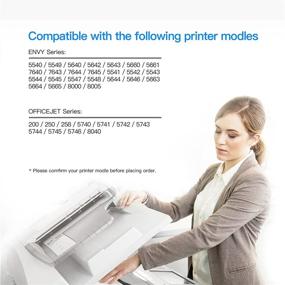 img 3 attached to 🖨️ LxTek Remanufactured Ink Cartridge Replacement for HP 62XL 62 XL | Envy 5540 5660 7645 5642 5542 5643 5640 7644 OfficeJet 250 5740 200 5745 Printer | High Yield (1 Black, 1 Tri-Color Duo Pack)
