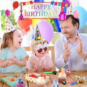 img 3 attached to 🎉 Marspark Birthday Party Hat Set: 25 Pcs with Banner, Glasses, Whistles & Cone Hats for Adults and Kids Birthday Decorations