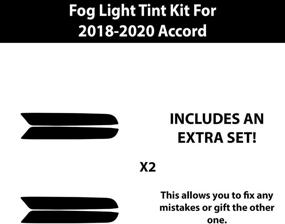 img 3 attached to 🚗 Yellow Fog Light Tint Kit for Honda Accord 2018-2021 | Bogar Tech Designs