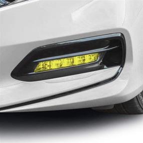 img 2 attached to 🚗 Yellow Fog Light Tint Kit for Honda Accord 2018-2021 | Bogar Tech Designs