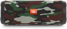 img 1 attached to 🔊 JBL FLIP 4 - Водонепроницаемая портативная беспроводная колонка с функцией Bluetooth - Камуфляжный SQUAD: Мощный звук в любых условиях!