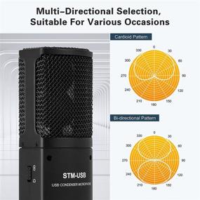 img 2 attached to 🎙️ Comica STM-USB: Versatile USB Condenser Microphone for ASMR, Vlog, Gaming, Podcasting & Recording - Studio Quality for Smartphone, Tablet, Laptop, & Computer