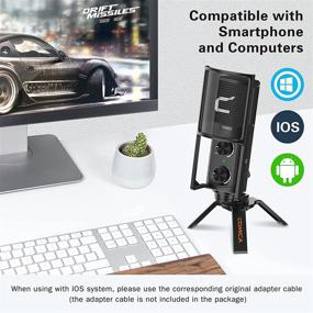 img 1 attached to 🎙️ Comica STM-USB: Versatile USB Condenser Microphone for ASMR, Vlog, Gaming, Podcasting & Recording - Studio Quality for Smartphone, Tablet, Laptop, & Computer