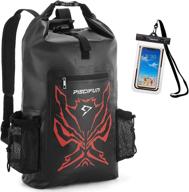 🎒 piscifun angry face dry bag - waterproof dry backpack & floating bag for men and women | phone case included | available in 20l, 40l, and 50l sizes логотип