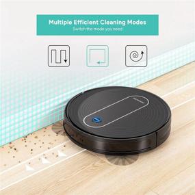 img 1 attached to 🤖 Deenkee Robot Vacuum Cleaner - Slim Design, Powerful 1500PA Suction, Self-Charging, 100 Minutes Runtime, 6 Cleaning Modes - Ideal for Pet Hair, Carpet, and Hard Floors