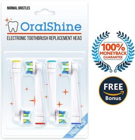 img 1 attached to 🦷 Get the Ultimate Oral B Replacement Toothbrush Heads (8) - 4 Regular + 4 Soft, Combat Plaque & Gingivitis