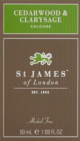 img 3 attached to 🌲 St James of London Cedarwood & Clarysage Cologne: 1.69 oz – Unique Fragrance for Men