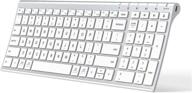 ✨ iclever bk10 bluetooth keyboard - rechargeable bluetooth 5.1 multi-device keyboard with number pad, full size ergonomic design for ipad, iphone, mac, android, windows логотип