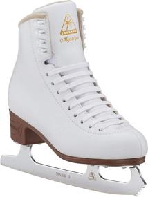 img 2 attached to ⛸️ Optimized Jackson Ultima Mystique Figure Ice Skates Bundle for Women and Girls, includes Guardog Skate Guards