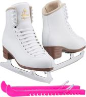 ⛸️ optimized jackson ultima mystique figure ice skates bundle for women and girls, includes guardog skate guards logo