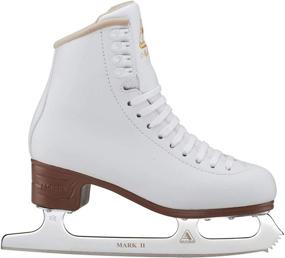 img 1 attached to ⛸️ Optimized Jackson Ultima Mystique Figure Ice Skates Bundle for Women and Girls, includes Guardog Skate Guards