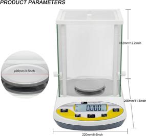 img 3 attached to CGOLDENWALL Digital Analytical Balance High Precision Scale Digital Electronic Balance Scale For Laboratory Pharmacy (500G 1Mg)