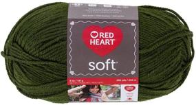 img 1 attached to 🧶 Cozy up with Red Heart Soft Yarn in Dark Leaf Shade - The Perfect Complement for Your Knitting Projects!