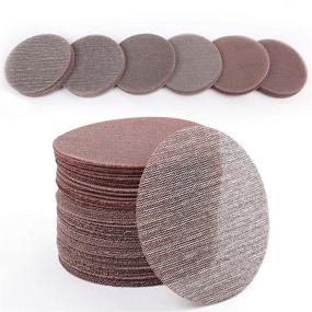 img 4 attached to LotFancy 5 Inch Sanding Discs, 60PCs 60 80 120 180 240 320 Grit Mesh Abrasive Dustless Sandpaper Assortment for Car, Woodworking - Hook and Loop Random Orbital Sander Round Sand Paper