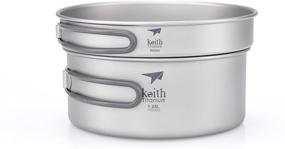 img 2 attached to 🎁 Limited Time Promotion Price on Keith Titanium 2-Piece Ti6017 Pot and Pan Cook Set - 2.05 L