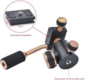 img 2 attached to Bestshoot Flexi-Tilt Universal Ball Head with Quick Release Plate and 1/4 Screw for DSLR Camera, Video Camcorder, Cellphone/Pad, Mirrorless Cameras, Ring Light, Selfie - Tripod Head