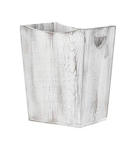 img 4 attached to 🗑️ MOOACE Wooden Trash Can: Stylish Small Rustic Farmhouse Wastebasket for Bathroom, Office, and Bedroom