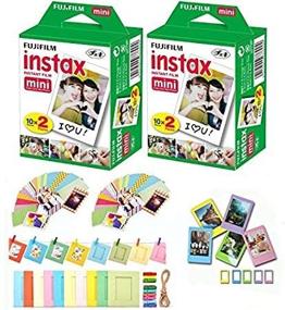 img 3 attached to 📸 Fuji Instax Mini 40 Shot Instant Film with Bonus 20 Decorative Skin Stickers for Fuji Instax Mini 8 and SP-1