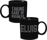 rock n' roll in style: vandor elvis presley tcb ceramic mug for true fans - 20 oz. logo