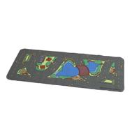 🚙 learning carpets drive around the park play carpet: 60" x 27" rug for kids/baby/toddler - ideal for preschool, daycare, playroom - indoor/outdoor play equipment logo