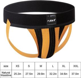 img 3 attached to 🩲 F + R 2" Men's Athletic Supporter Jockstrap with Wide Waistband for Enhanced Comfort