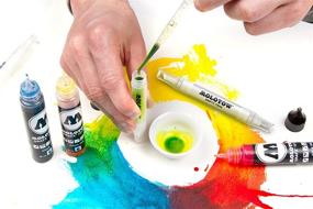 img 2 attached to 🎨 Маркер-смеситель Aqua Twin Marker Blender Pro от Molotow, с кистью и долотом, 1 штука (729.099) - улучшенное SEO