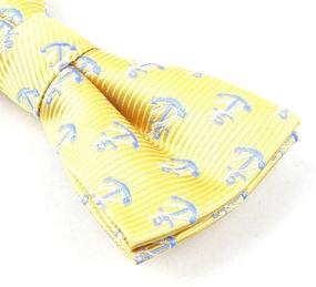 img 1 attached to 👔 Stylish Handmade Pre Tied Patterned Bow Ties for Boys by TAGERWILEN