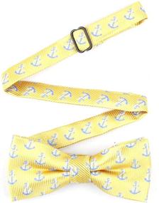 img 3 attached to 👔 Stylish Handmade Pre Tied Patterned Bow Ties for Boys by TAGERWILEN