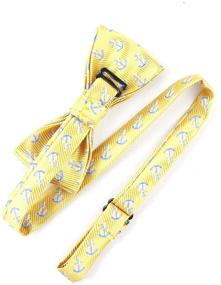 img 2 attached to 👔 Stylish Handmade Pre Tied Patterned Bow Ties for Boys by TAGERWILEN