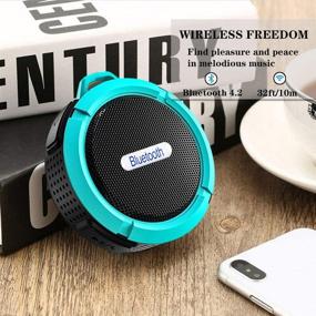 img 2 attached to 🔊 Bestla 2021 HD Sound Bluetooth Speaker: Waterproof IPX7, Portable & Loud, Perfect for Showers, Pools, Beaches, and Home Use