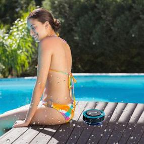 img 3 attached to 🔊 Bestla 2021 HD Sound Bluetooth Speaker: Waterproof IPX7, Portable & Loud, Perfect for Showers, Pools, Beaches, and Home Use