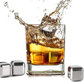 img 3 attached to 🍺 Kollea Reusable Whiskey Stones: Perfect Whiskey Gifts for Men - 8 Pack Bundle