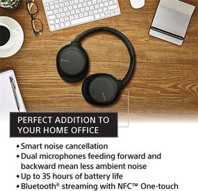 img 1 attached to Experience Unmatched Sound Quality with Sony WHCH710N Noise Cancelling Headphones: Wireless Bluetooth Over the Ear Headset with Mic for Phone-Call, Black