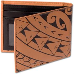 img 2 attached to 🌺 Authentic Polynesian Tattoo Bifold: Premium Genuine Leather Men's Accessories