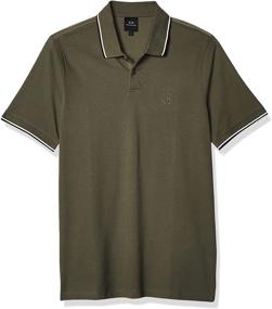 img 4 attached to Armani Exchange Short Sleeve Jersey Men's Clothing in Shirts