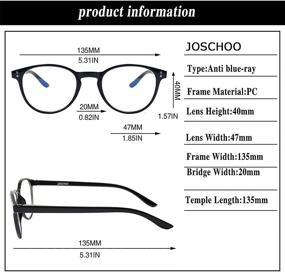 img 3 attached to 👓 5-Pack Computer Reading Glasses - Retro Round Frame Blue Light Blocking Eyeglasses for Women and Men - Comfortable Readers with Enhanced SEO