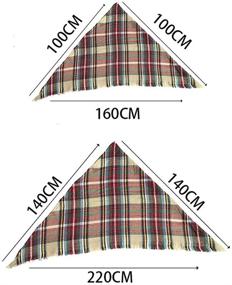 img 1 attached to Сравнение дочери с треугольным активным модным женским аксессуаром в шарфах и шали