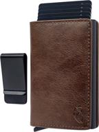 streamlined leather credit aluminum ejector: the ultimate men's wallet solution logo