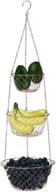 🍎 hanging fruit basket, malmo 3-tier wire vegetable kitchen storage hanger with copper coating логотип