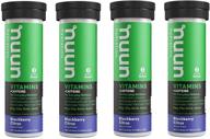 💪 boost your energy: nuun vitamins + energy daily supplement - blackberry citrus (4 tubes of 12 tabs) logo