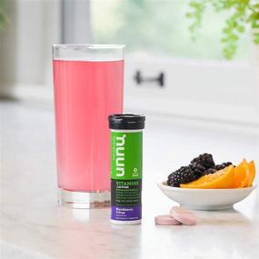 img 1 attached to 💪 Увеличьте свою энергию: Ежедневное питание Nuun Vitamins + Energy - Blackberry Citrus (4 тюбика по 12 таблеток)