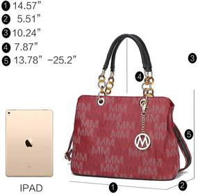 img 1 attached to 👜 Stylish and Practical MKF Crossbody Satchel Handbag: Perfect for Women's Daily Needs! (Includes Wallet)