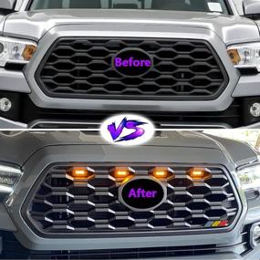 img 3 attached to 2020 2021 Tacoma OEM Grille Raptor LED Light Set - TRD Off Road and Sport Compatible Tacoma Grille Lights