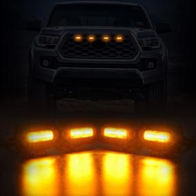 img 2 attached to 2020 2021 Tacoma OEM Grille Raptor LED Light Set - TRD Off Road and Sport Compatible Tacoma Grille Lights