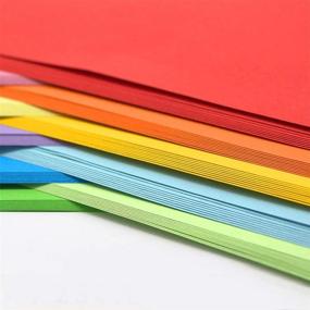 img 3 attached to Premium Quality 80lb Handmade Colored Folding Paper for DIY Crafts and Arts, 50 Sheets