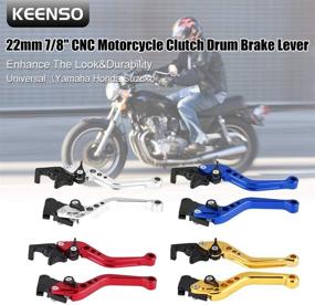 img 3 attached to 🔧 Keenso Золотые Ручки Сцепления и Тормоза 7/8" для Yamaha Honda Suzuki - Универсальные Ручки Рычага Барабанного Тормоза 22мм