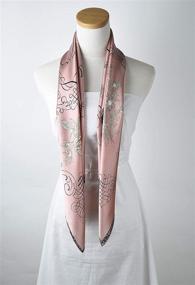 img 1 attached to 🧣 Corciova Hyacinth Square Headscarf: Stylish Women's Accessory for Scarves & Wraps