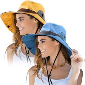 img 4 attached to 🌞 Stay Stylish and Protected with our UV Protective Foldable Mesh Sun Hat for Women - Perfect for Outdoor Activities and Beach Fun!