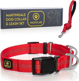 img 4 attached to 🐶 NICKYLAB - Martingale Dog Collar and Leash Set (Bonus) - Ideal for Large and Extra Large Dogs