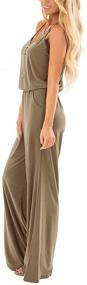 img 1 attached to Lacozy Women's Sleeveless Spaghetti Strap Jumpsuit 👗 with Wide Leg Pants - Casual and Comfortable